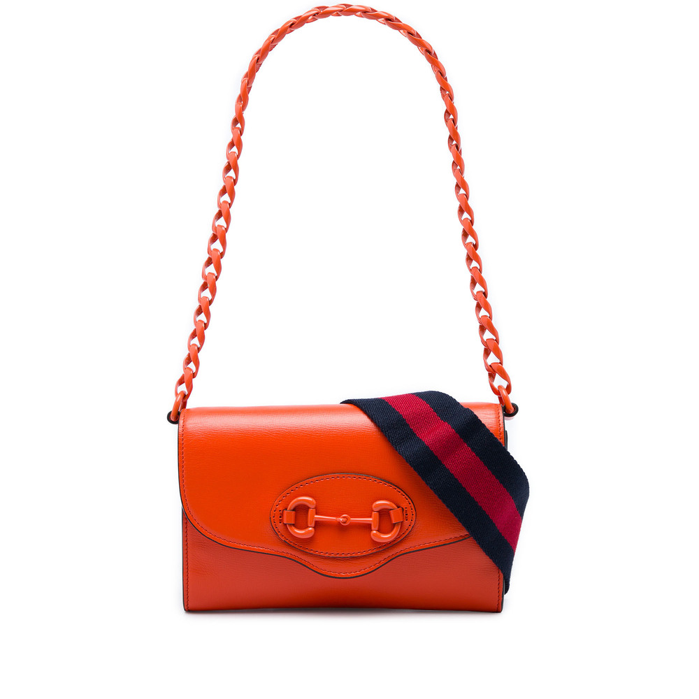 Pre-Loved Gucci Mini Leather Horsebit 1955 Web Crossbody